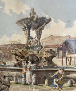 Roberto Gigli watercolor- detail of the middle part- Styylish