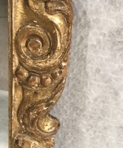 Baroque Gilt wood mirror- detail of the acanthus leaves- Styylish