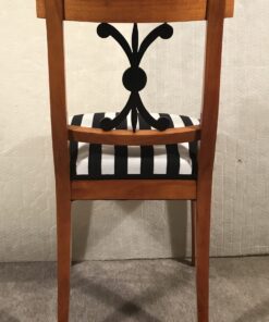 Set of four original Biedermeier Chairs- back view of one chair- Styylish