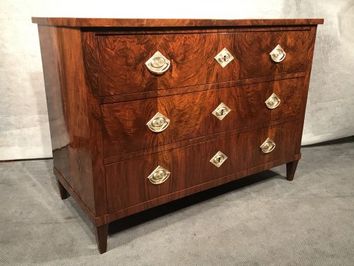 Biedermeier Walnut Dresser- three-quarter view- Styylish