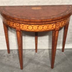 Neoclassical Demi Lune Table-front view with top- styylish