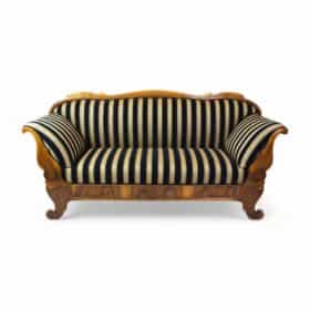 Biedermeier Walnut Sofa, Early 19th Century from Germany