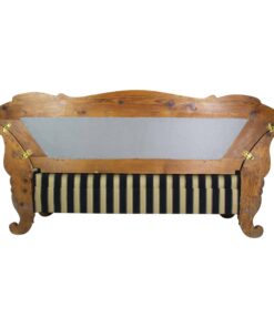 Biedermeier walnut sofa- back view- Styylish