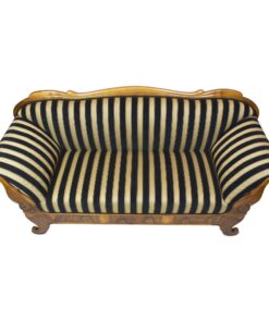 Biedermeier walnut sofa- view of the sofa from above- Styylish