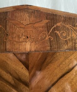 Psyche Mirror- detail of the gable with inlays, close up- Styylish