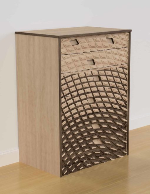 Dresser by Michael Mittelman- on wooden floor- Styylish