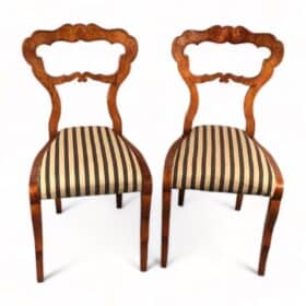 Pair of Biedermeier Side Chairs, Austria 1820