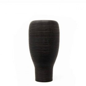 Wooden Black Vase 