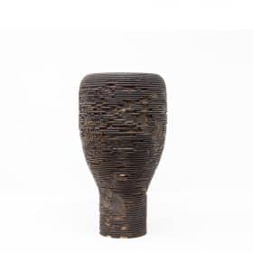 Wooden Rust Vase 