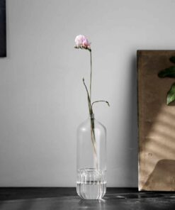 Italian Glass Vase- view with a flower- Styylish
