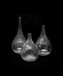 Venice glass vase set- view of the vases with black background- Styylish