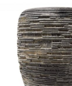 Wooden Designer Vase- detail view of the upper part- Styylish