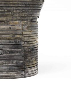 Wooden Designer Vase- detail view of the bottom- Styylish