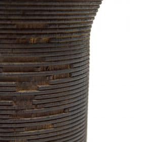 Wooden Rust Vase 