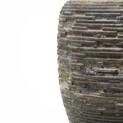 Wooden Designer Vase- detail view- Styylish