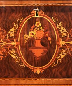 Neoclassical Secretary Desk- marquetry detail- Styylish