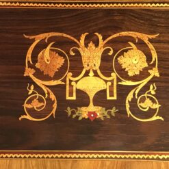 Neoclassical Secretary Desk- gold marquetry detail- Styylish