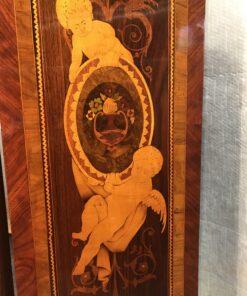 Neoclassical Secretary Desk- side marquetry detail- Styylish