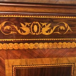 Neoclassical Secretary Desk- top detail marquetry- Styylish