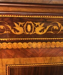 Neoclassical Secretary Desk- top detail marquetry- Styylish