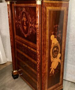 Neoclassical Secretary Desk- side view- Styylish