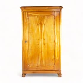 Single Door Viennese Biedermeier Wardrobe, Cherrywood, 1850, Antique