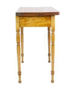 19th Century Ash Wood Game Table- side view of the table- Styylish