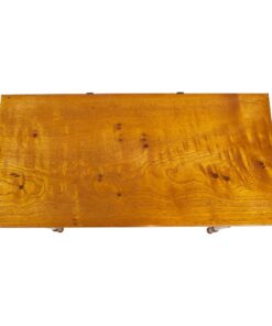 19th Century Ash Wood Game Table- top view of the top veneer- Styylish