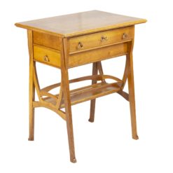 Art Nouveau Oakwood Sewing Table-copy- Styylish