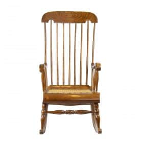 Beechwood Rocking Chair, 19th-20th century, Vintage