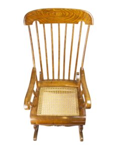 Beechwood Rocking Chair- view from above of the seat- Styylish