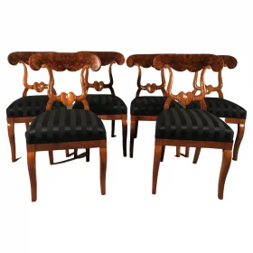 Set of 6 Biedermeier Chairs, South Germany 1820, Antique