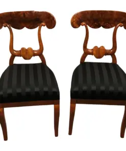 Set of six Biedermeier Chairs- view of two chairs, frontview- Styylish