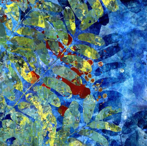 Contemporary Digital Art by Sandrine Berthon, France 21st century- " jardin interieur detail "- Styylish