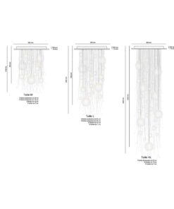 Modern Suspension Lamp- in different sizes- Styylish