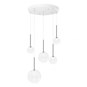 Round Glass Bubble Pendant light, B5, Handblown