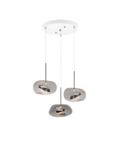 Pebble Suspension Lamp- silver- Styylish