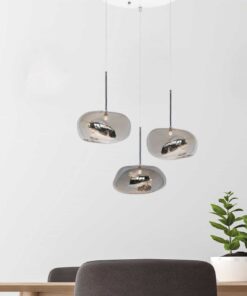Pebble Suspension Lamp-silver detail- Styylish