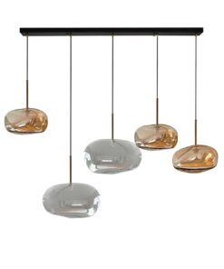 Linear Pebble Glass Suspension Lamp- Styylish