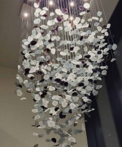 Alternative view of Falling Stones Chandelier, Handmade