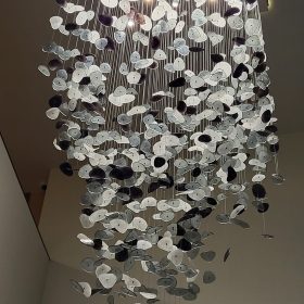 Falling Stones Chandelier, Handmade