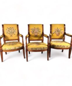 A set of three antique armchairs- styylish