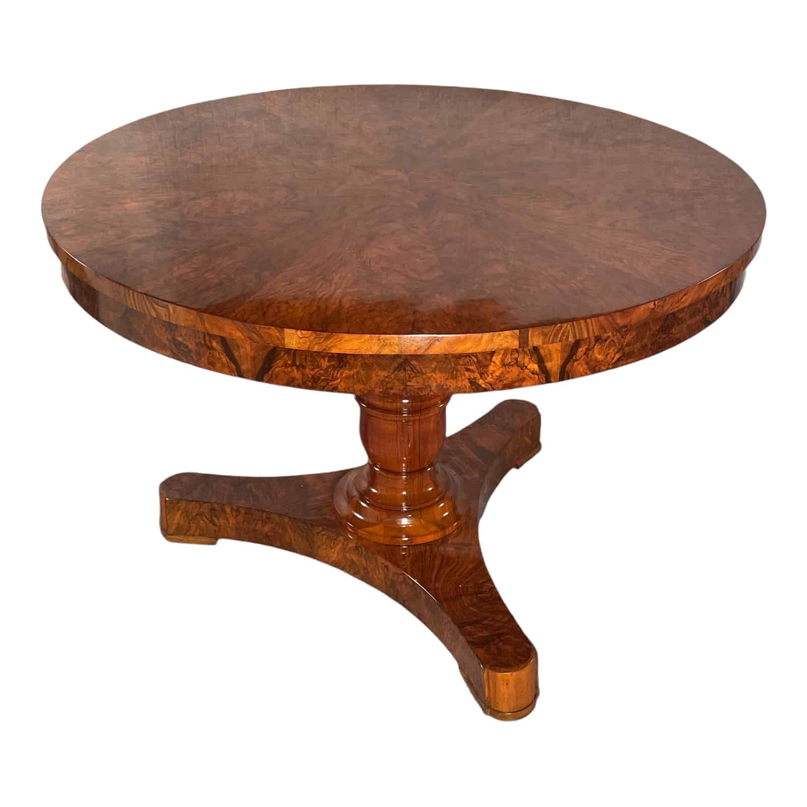 Antique Biedermeier Walnut Table- Styylish