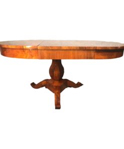 Antique extendable Biedermeier table- view of the extended table- Styylish