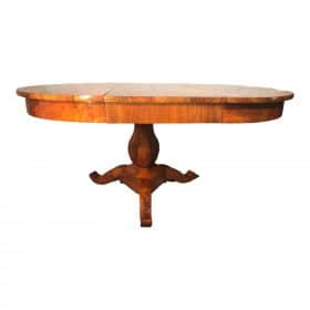 Antique Extendable Biedermeier Table, 1820-30, Walnut