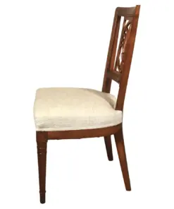 Set of 6 original Neoclassical Louis XVI Chairs- side view right- Styylish