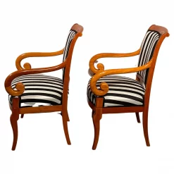 Pair of Antique Biedermeier Armchairs- side view- Styylish