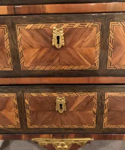 French Transition Chest of Drawers- escutcheon detail- Styylish