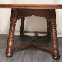 Extendable Swiss Farm Table- side view- Styylish