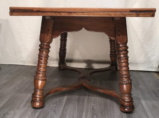 Extendable Swiss Farm Table- side view- Styylish